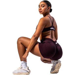 Pantaloni scurți pentru femei Nebbia STRONG BEAUTY V-shaping Belt Shorts 428 dark red