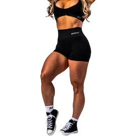 Pantaloni scurți pentru femei Nebbia TOTALLY SEAMLESS High Waisted Push-Up Shorts 304 black