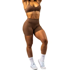 Pantaloni scurți pentru femei Nebbia TOTALLY SEAMLESS High Waisted Push-Up Shorts 304 brown