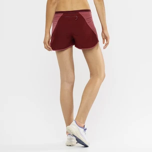 Pantaloni scurți pentru femei Salomon Cross 3" Short Earth Red XL