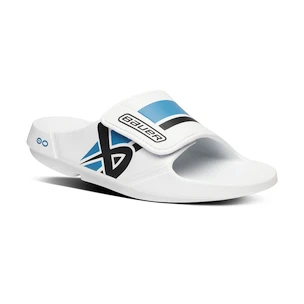 Papuci Bauer  Oofos Sport Flex Slide White/Blue