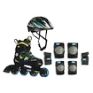 Patine cu rotile pentru copii Fila  J-One Boy Combo 3-Set Blue/Lime