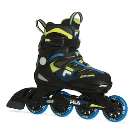 Patine cu rotile pentru copii Fila J-One Boy Combo 3-Set Blue/Lime