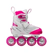 Patine cu rotile pentru copii Roces  Moody X Girl Tif White/Pink