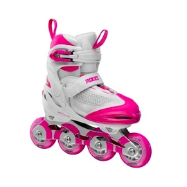 Patine cu rotile pentru copii Roces Moody X Girl Tif White/Pink