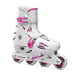 Patine cu rotile pentru copii Roces Orlando III White/Pink
