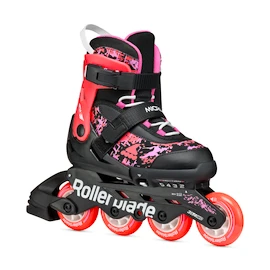 Patine cu rotile pentru copii Rollerblade Microblade SL Black/Coral