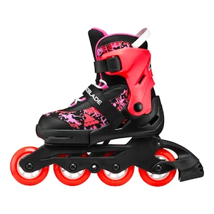 Patine cu rotile pentru copii Rollerblade  Microblade SL Black/Coral