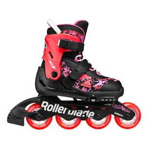 Patine cu rotile pentru copii Rollerblade  Microblade SL Black/Coral