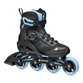 Patine cu rotile pentru femei Rollerblade Macroblade 84 BOA W Black/Powder Blue