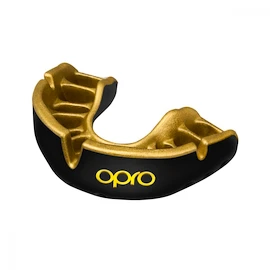 Protecție pentru dinți Opro GOLD Black/Gold Senior