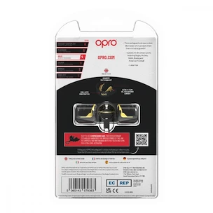 Protecție pentru dinți Opro  GOLD BRACES Black/Gold Senior