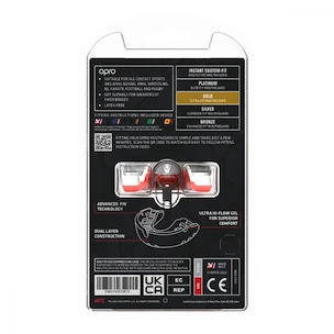 Protecție pentru dinți Opro  GOLD UFC Red/Silver Senior