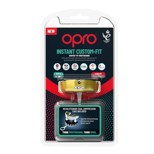 Protecție pentru dinți Opro  INSTANT CUSTOM FIT SOLIDS Gold/White Senior