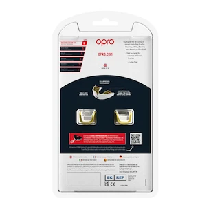 Protecție pentru dinți Opro  INSTANT CUSTOM FIT SOLIDS Gold/White Senior