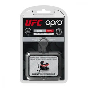 Protecție pentru dinți Opro  SILVER UFC Red/Black Senior