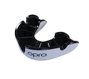 Protecție pentru dinți Opro  SILVER White/Black Junior