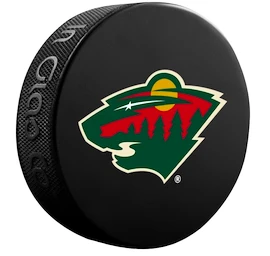 Puc de hochei Inglasco Inc. Logo Blister Minnesota Wild