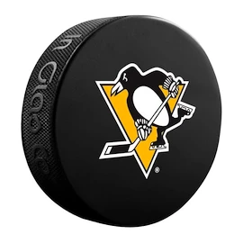 Puc de hochei Inglasco Inc. Logo Blister Pittsburgh Penguins