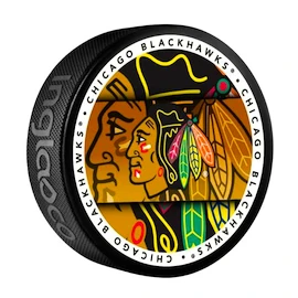 Puc de hochei Inglasco Inc. Medallion Blister Chicago Blackhawks