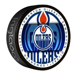 Puc de hochei Inglasco Inc. Medallion Blister Edmonton Oilers