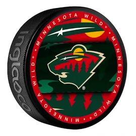 Puc de hochei Inglasco Inc. Medallion Blister Minnesota Wild