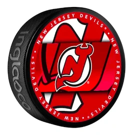 Puc de hochei Inglasco Inc. Medallion Blister New Jersey Devils