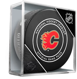 Puc de hochei Inglasco Inc. Official Game Puck Calgary Flames