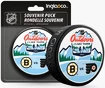 Puc oficial de joc Inglasco Inc.  NHL Outdoors Lake Tahoe Dueling Philadelphia Flyers vs Boston Bruins