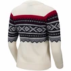 Pulover pentru femei Ulvang  Marius Round Neck Vanilla/Ulang Red