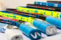 Rachetă de squash Salming  Fusione Powerlite Racket Blue/Yellow