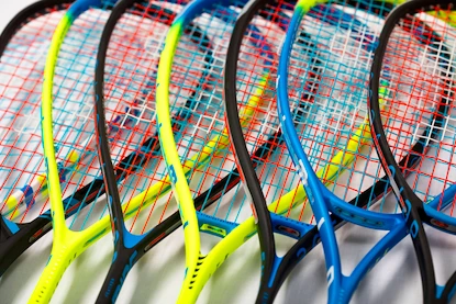 Rachetă de squash Salming  Fusione Powerlite Racket Blue/Yellow