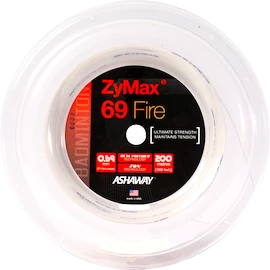 Racordaj badminton Ashaway ZyMax 69 Fire White - 200 m