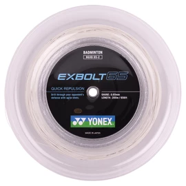Racordaj badminton Yonex Exbolt 65 White (200 m)