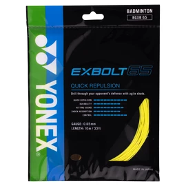 Racordaj badminton Yonex Exbolt 65 Yellow (10m)