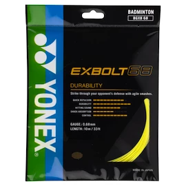 Racordaj badminton Yonex Exbolt 68 Yellow (10 m)
