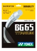 Racordaj badminton Yonex  Micron BG65Ti White (0.70 mm)