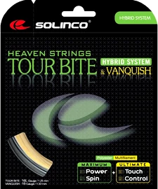 Racordaj de tenis Solinco Tour Bite + Solinco Vanquish (12 m)