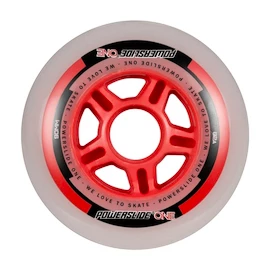 Roți cu rulmenți Powerslide One Complete 100 mm 82A + ABEC 5 + 8 mm Spacer 8-Pack