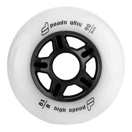 Roți inline Fila 90 mm 83A 6-Pack White