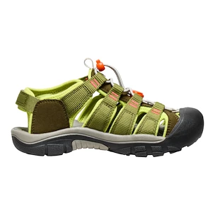 Sandale pentru copii Keen NEWPORT BOUNDLESS Dark olive/Scarlet ibis