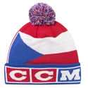 Șepci de iarnă CCM  FLAG POM KNIT TEAM  CZECH Multiple Team Color