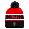 Șepci de iarnă Fanatics  Authentic Pro Game & Train Cuffed Pom Knit Chicago Blackhawks