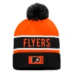 Șepci de iarnă Fanatics  Authentic Pro Game & Train Cuffed Pom Knit Philadelphia Flyers