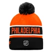 Șepci de iarnă Fanatics  Authentic Pro Game & Train Cuffed Pom Knit Philadelphia Flyers