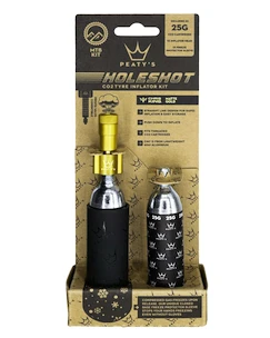 Set cap de umflare CO2 cu cartușe PEATY'S  Mtb (25g) - gold (ppr-hti-mtb-gld-12)