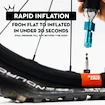 Set cap de umflare CO2 cu cartușe PEATY'S  Mtb (25g) - red (ppr-hti-mtb-red-12)