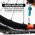 Set cap de umflare CO2 cu cartușe PEATY'S  Mtb (25g) - red (ppr-hti-mtb-red-12)