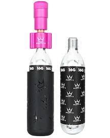 Set cap de umflare CO2 cu cartușe PEATY'S Road & gravel (16g) - punch (ppr-hti-rag-pun-12)