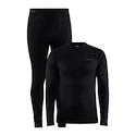 Set lenjerie termică pentru bărbați Craft Core Warm Baselayer Black  XL